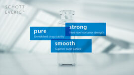 SCHOTT Everic Vial, with Strong, Smooth and Strong text titles